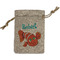 Under the Sea Small Burlap Gift Bag - Front
