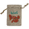 Under the Sea Small Burlap Gift Bag - Front (Personalized)