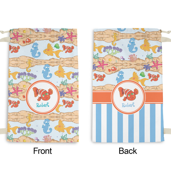 Under the Sea Small Laundry Bag - Front & Back View
