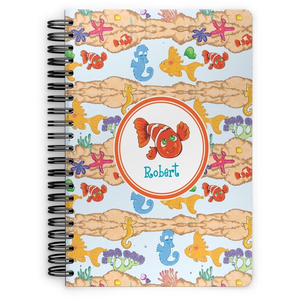 Custom Under the Sea Spiral Notebook - 7x10 w/ Name or Text