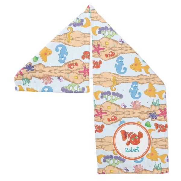 Under the Sea Sports Towel Folded - Both Sides Showing
