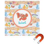 Under the Sea Square Car Magnet - 6" (Personalized)