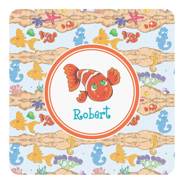Custom Under the Sea Square Decal - XLarge (Personalized)