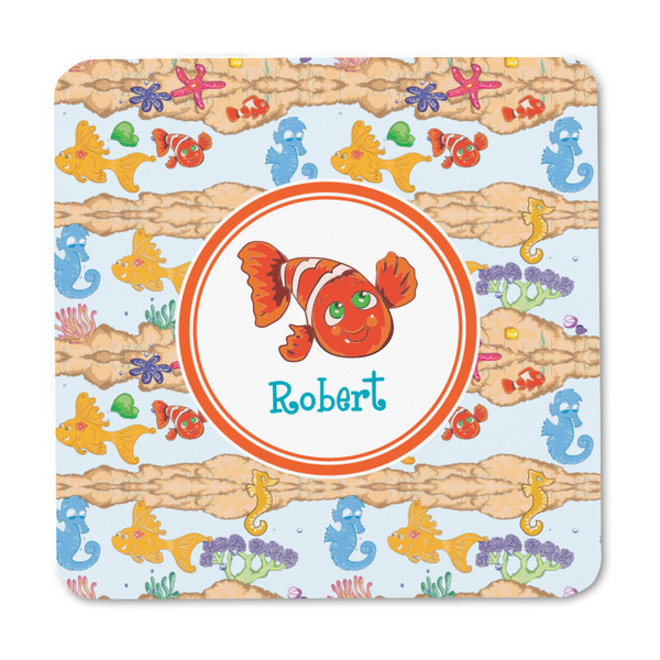 Under the Sea Square Fridge Magnet - FRONT