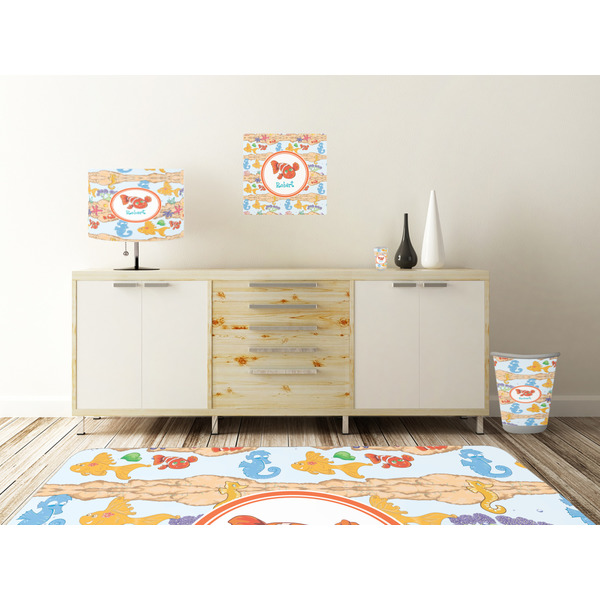 Under the Sea Square Wall Decal Wooden Desk