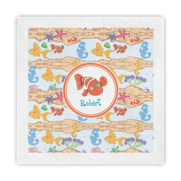 Custom Under the Sea Standard Decorative Napkins (Personalized)