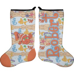 Under the Sea Holiday Stocking - Double-Sided - Neoprene (Personalized)
