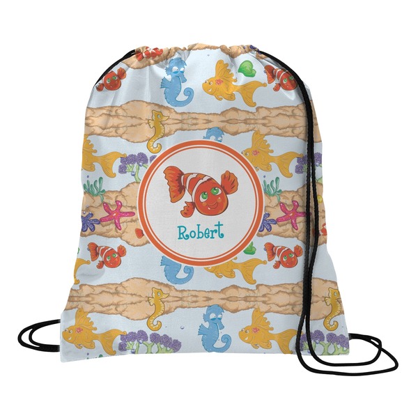 Custom Under the Sea Drawstring Backpack (Personalized)