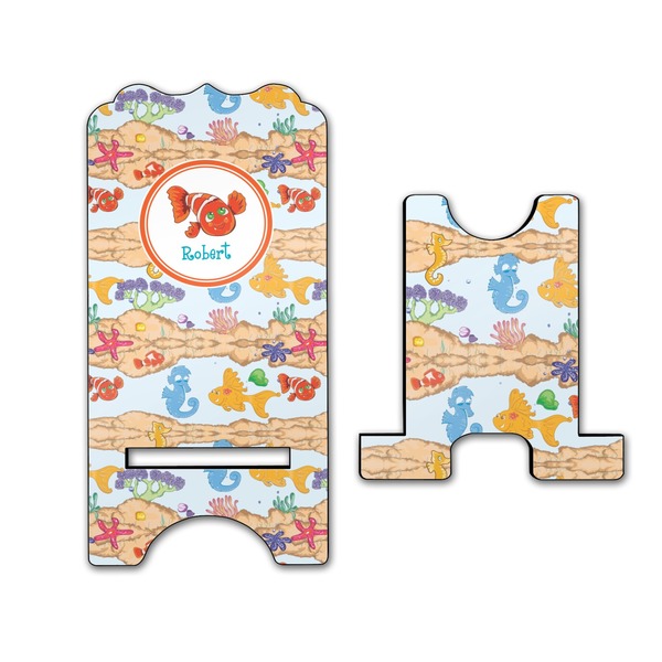 Under the Sea Stylized Phone Stand - Front & Back - Large