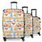 Under the Sea 3 Piece Luggage Set - 20" Carry On, 24" Medium Checked, 28" Large Checked (Personalized)