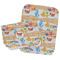 Under the Sea Two Rectangle Burp Cloths - Open & Folded