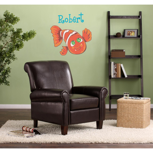 Under the Sea Wall Graphic on Living Room Wall