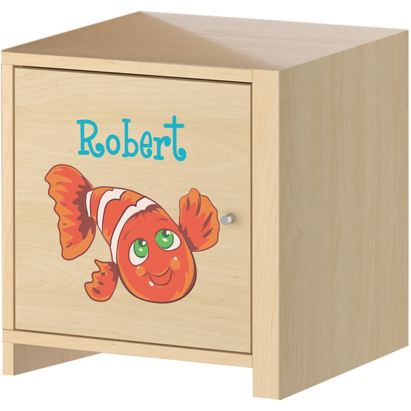 Under the Sea Wall Graphic on Wooden Cabinet