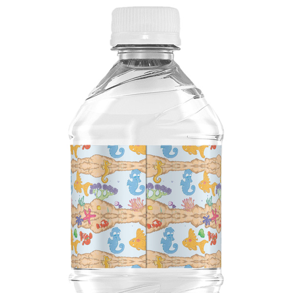 Under the Sea Water Bottle Label - Back View