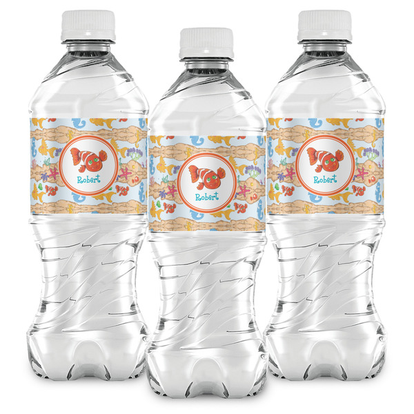 Under the Sea Water Bottle Labels - Front View