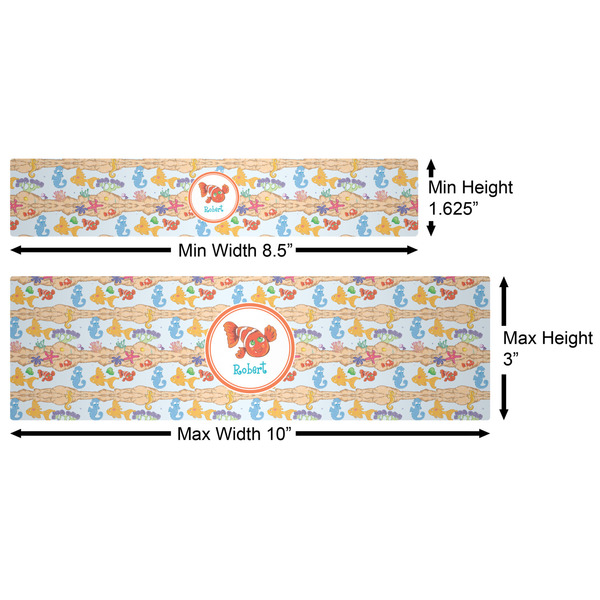 Under the Sea Water Bottle Labels w/ Dimensions