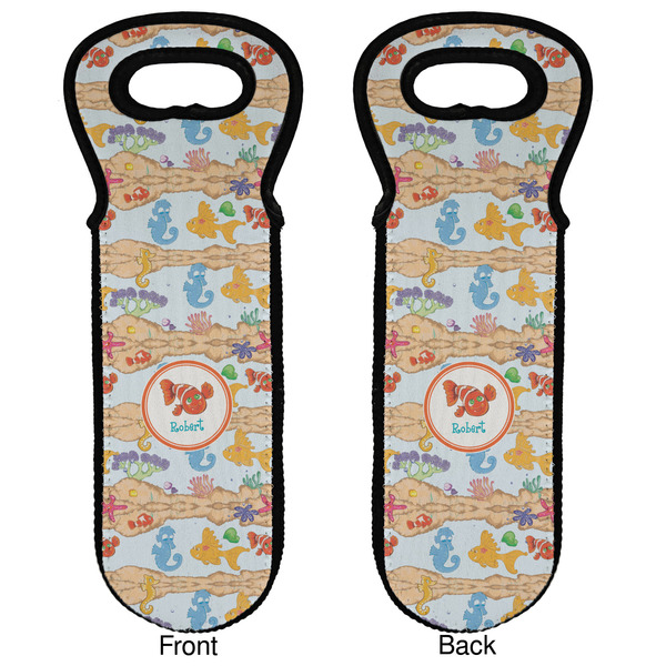 Under the Sea Wine Tote Front & Back