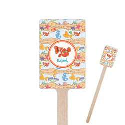 Under the Sea 6.25" Rectangle Wooden Stir Sticks - Double Sided (Personalized)