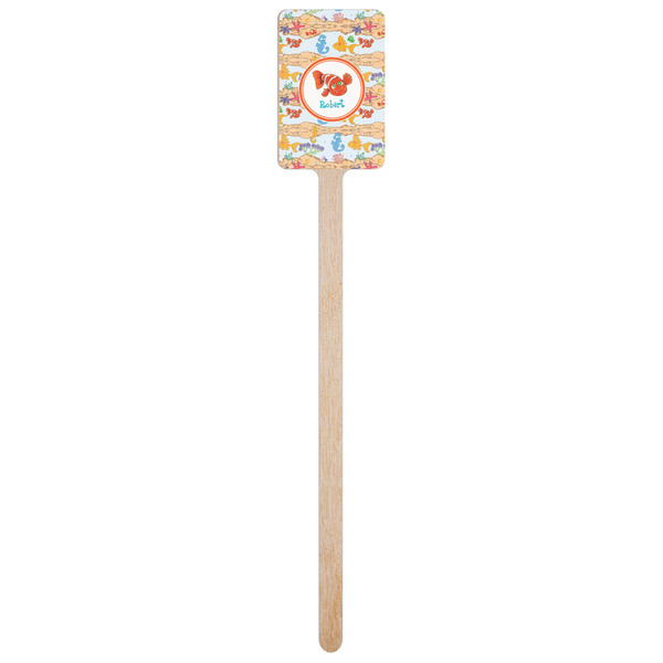Under the Sea Wooden 6.25" Stir Stick - Rectangular - Single Stick