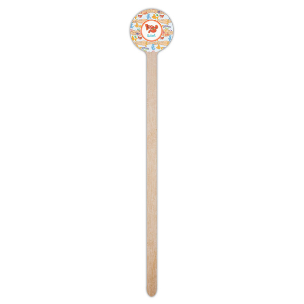 Under the Sea Wooden 7.5" Stir Stick - Round - Single Stick