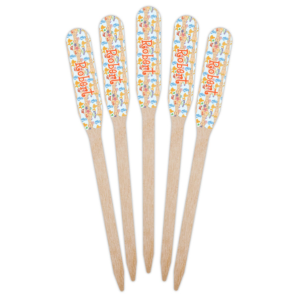 Under the Sea Wooden Food Pick - Paddle - Fan View