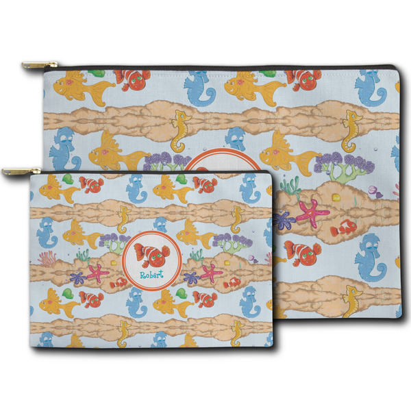 Under the Sea Zippered Pouches - Size Comparison