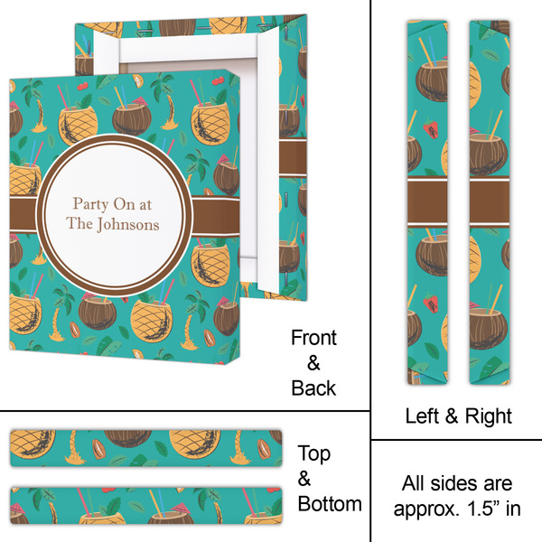 Coconut Drinks 11x14 - Canvas Print - Approval