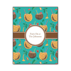 Coconut Drinks Wood Print - 11x14 (Personalized)