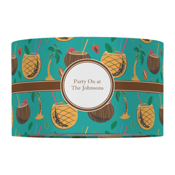 Coconut Drinks 12" Drum Lampshade - FRONT (Fabric)