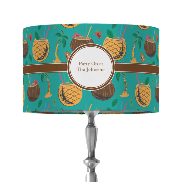 Custom Coconut Drinks 12" Drum Lamp Shade - Fabric (Personalized)