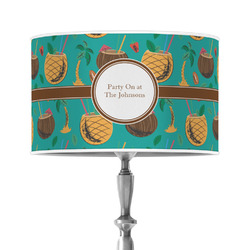 Coconut Drinks 12" Drum Lamp Shade - Poly-film (Personalized)
