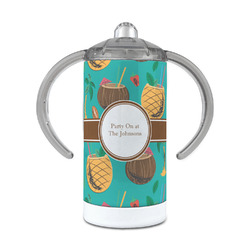 Coconut Drinks 12 oz Stainless Steel Sippy Cup (Personalized)