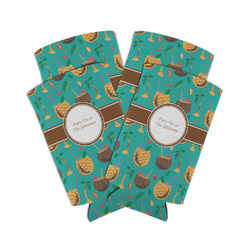 Coconut Drinks Can Cooler (tall 12 oz) - Set of 4 (Personalized)