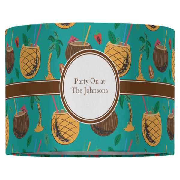Coconut Drinks 16" Drum Lampshade - FRONT (Fabric)