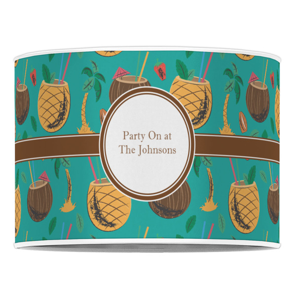 Coconut Drinks 16" Drum Lampshade - FRONT (Poly Film)