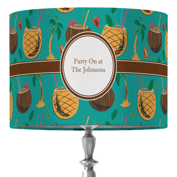 Custom Coconut Drinks 16" Drum Lamp Shade - Fabric (Personalized)