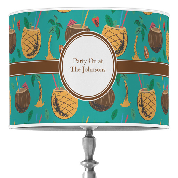 Custom Coconut Drinks 16" Drum Lamp Shade - Poly-film (Personalized)