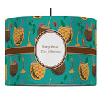 Coconut Drinks 16" Drum Pendant Lamp - Fabric (Personalized)