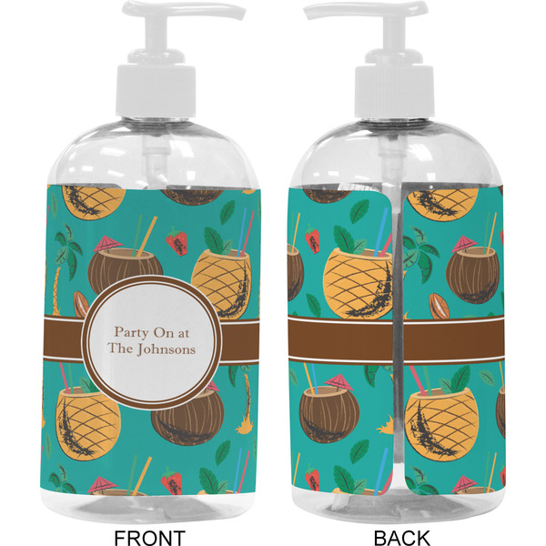 Coconut Drinks 16 oz Plastic Liquid Dispenser- Approval- White