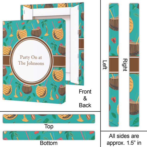 Coconut Drinks 16x20 - Canvas Print - Approval