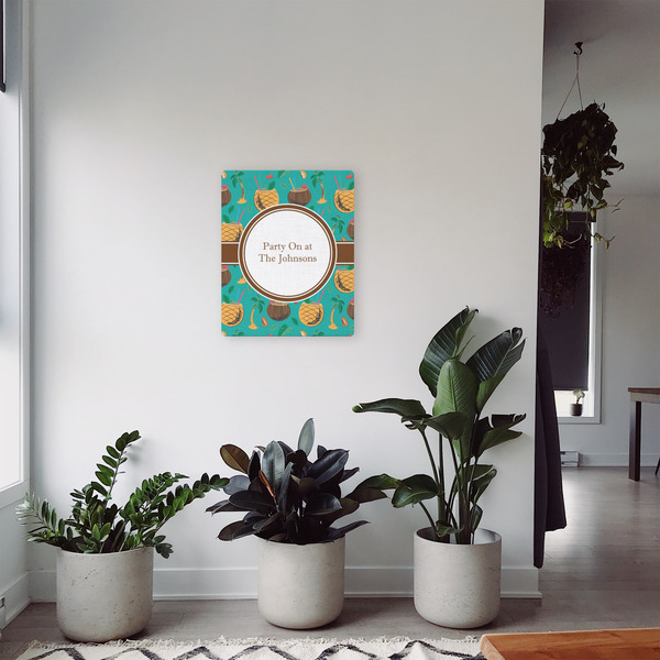 Coconut Drinks 16x20 - Canvas Print - In Context