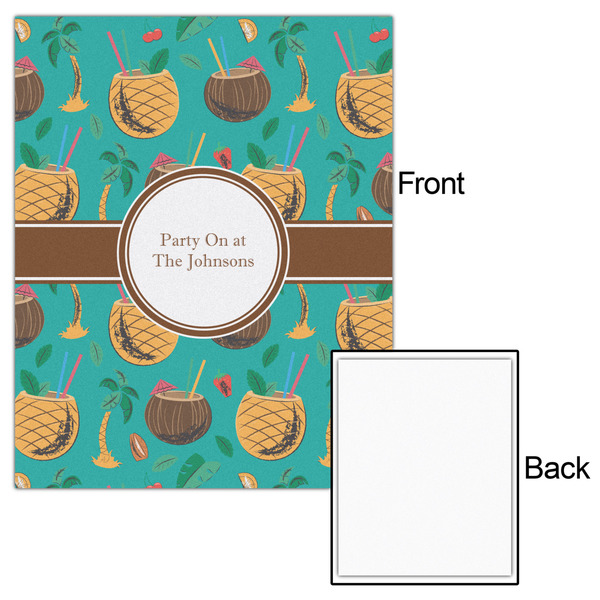 Coconut Drinks 16x20 - Matte Poster - Front & Back