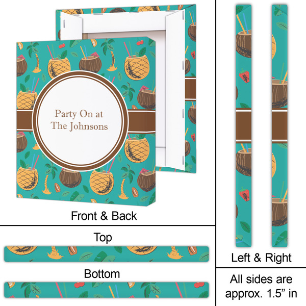 Coconut Drinks 20x24 - Canvas Print - Approval