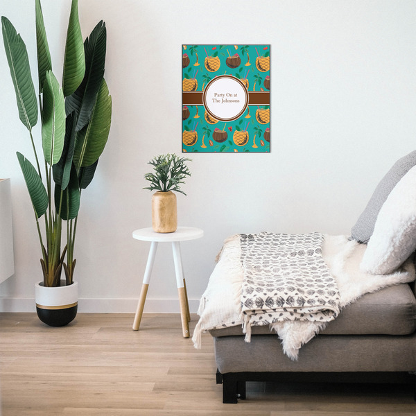 Coconut Drinks 20x24 Wood Print - In Context