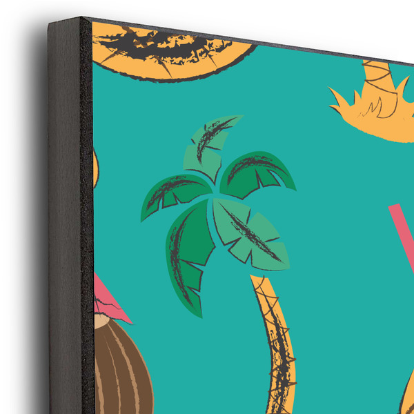 Coconut Drinks 20x30 Wood Print - Closeup