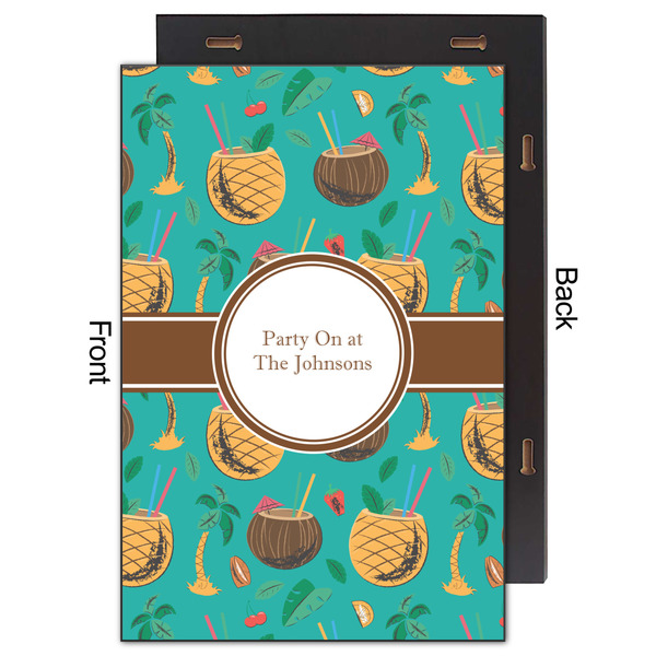 Coconut Drinks 20x30 Wood Print - Front & Back View