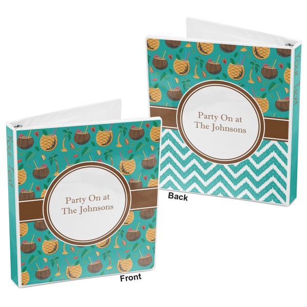 Coconut Drinks 3-Ring Binder Front and Back