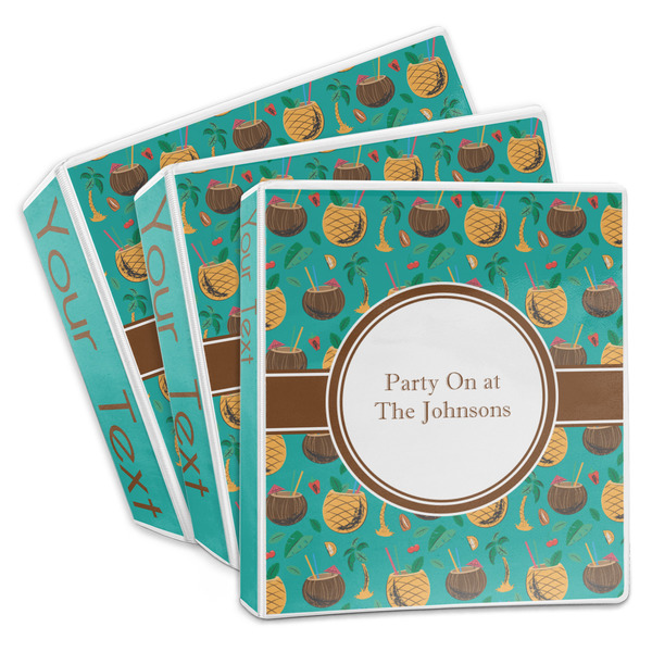 Custom Coconut Drinks 3-Ring Binder (Personalized)
