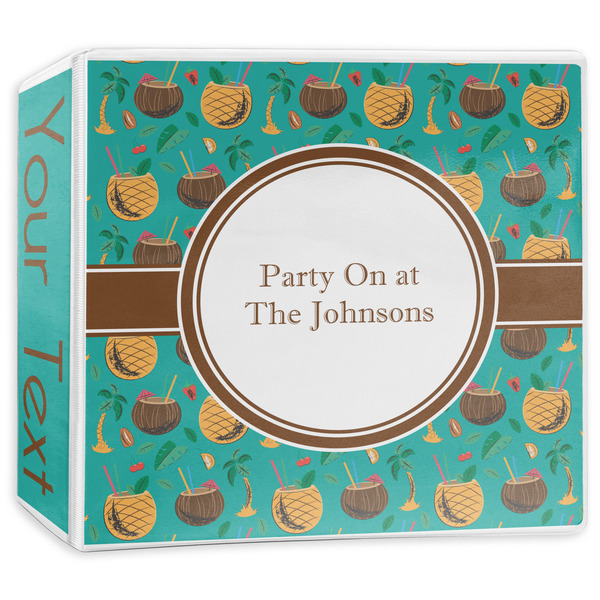 Custom Coconut Drinks 3-Ring Binder - 3 inch (Personalized)