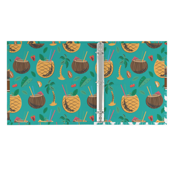 Coconut Drinks 3 Ring Binders - Full Wrap - 1" - OPEN INSIDE
